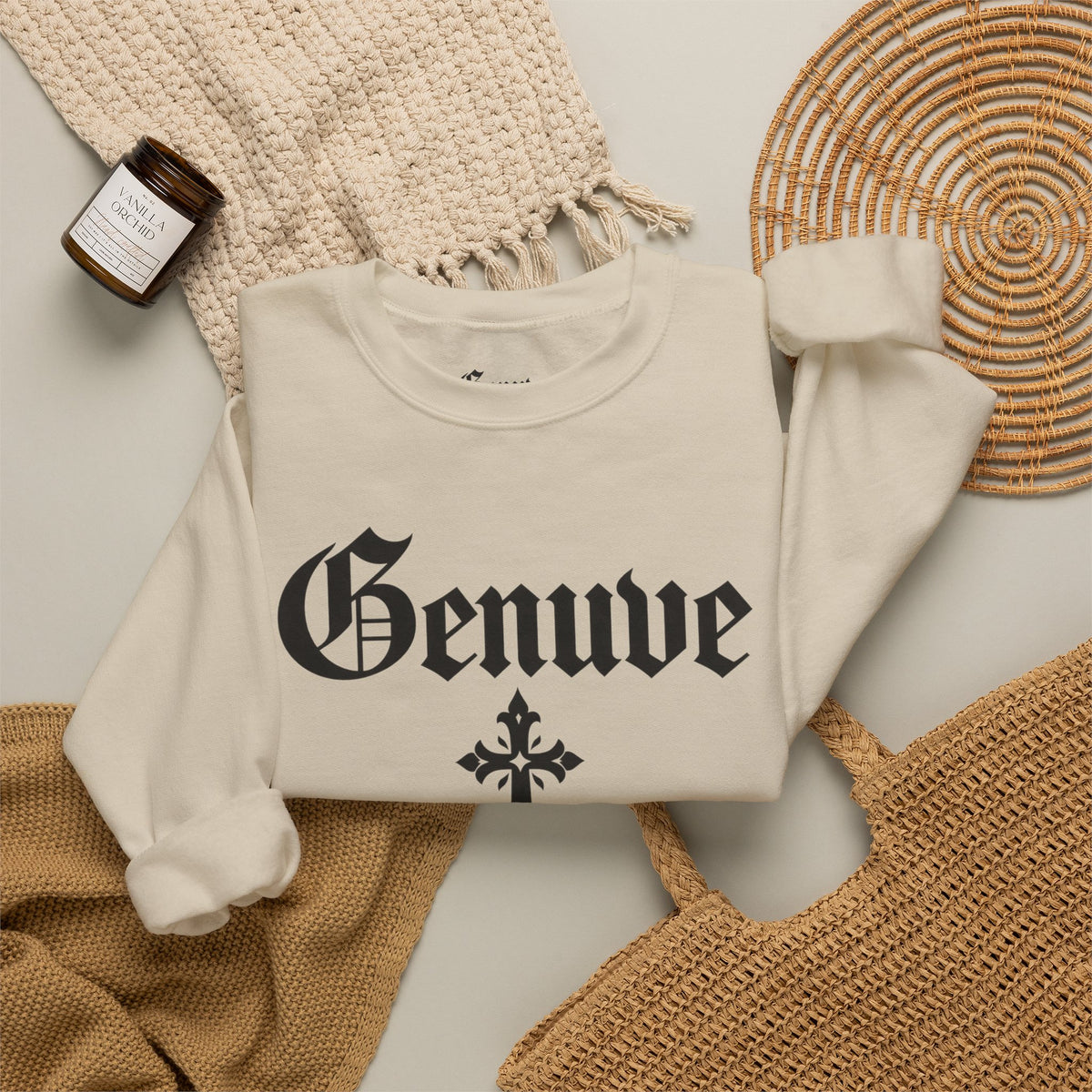 GENUVE Heritage — Suéter Crewneck para Mujer